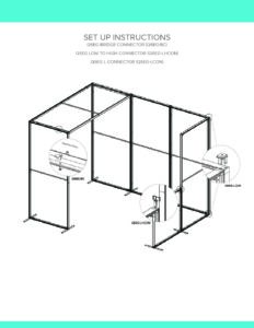 Set up instructions for Qseg-L connector, featuring detailed diagrams and labeled components for assembly.