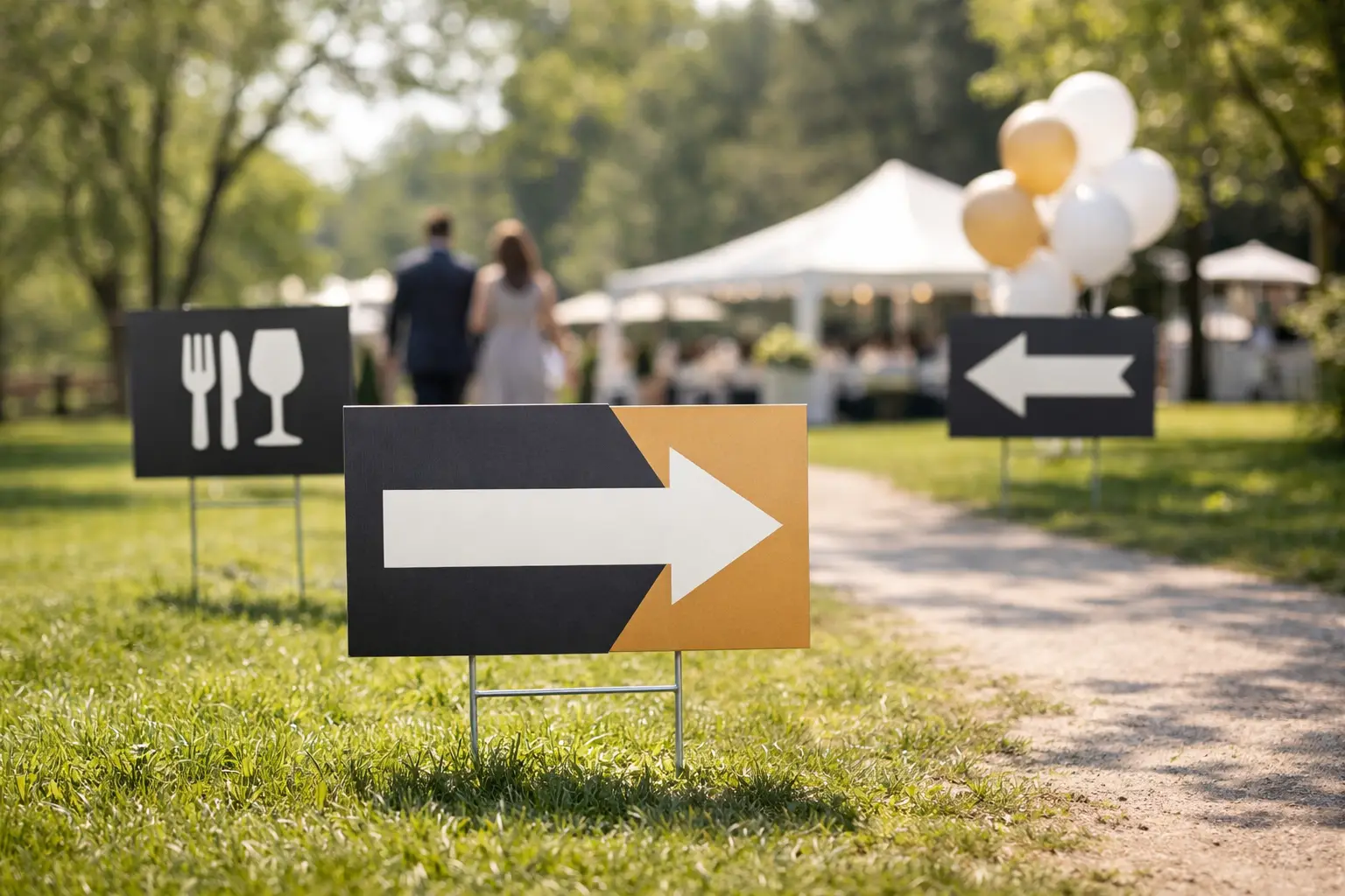Yard Signs for Event Directions That Keep Guests Moving