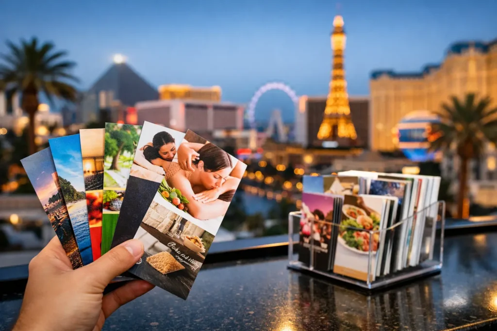 8 Rack Card Printing Benefits for Las Vegas Businesses